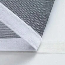 Self-Adhesive And Reusable Mosquito Nets For Windows, Anti-Mosquito Window Screens, Tulle, Customizable In Summer, DIY, Washable - Gray Mesh With White Edges - View 6