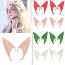 2 piezas Orejas de hada para disfrazarse, accesorios de látex con orejas puntiagudas para fiestas, bailes, disfraces, accesorios para fiestas