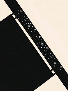 1件柔软纯色雪纺面纱围巾，亲肤舒适，适合女士休闲场合佩戴。 - 頂部小花 - 查看 3