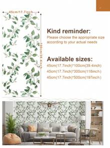 1 rol/45CM * 100CM bladgroene plant moderne minimalistische stijl geschikt voor huisdecoratie, keukenkastjes, tafels en stoelen, kamerachtergronden, huisrenovatie, doe-het-zelf, waterdicht, anti-aangroei, gemakkelijk schoon te maken, zelfklevend, zelfklevend en plakbaar behang, muurstickers, behang muurstickers kamerdecoratie muurdecoratie badkamerdecoratie slaapkamerdecoratie kamerdecoratie spullen woonkamerdecoratie huisdecoratie woondecoratie woonkamer behang