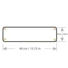 Señal de calle metálica personalizable, placa de estilo clásico con nombre o información personalizada, 16x4 pulgadas, montaje universal, sin necesidad de electricidad, apta para uso interior y exterior, disponible en varios colores - multicolor - Ver 3