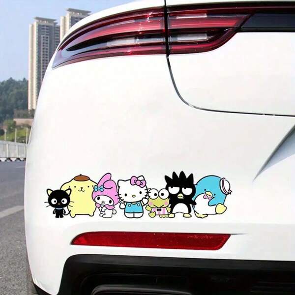 Sanrio Cartoon Car Stickers, Used For Cars, Protecting Windows, Bumpers, Motorcycles - Vehicle Decoration