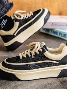 Retro Men's Multicolor Sneakers, Casual Comfort Increased Height Versatile Spring/Summer