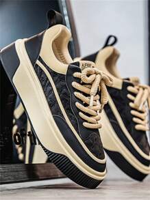 Retro Men's Multicolor Sneakers, Casual Comfort Increased Height Versatile Spring/Summer