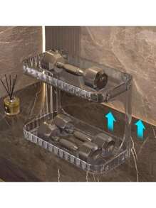 Prateleira Organizador Diamante Acrílico Porta Maquiagem Suporte Multiuso De Mesa