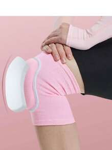 Rodilleras suaves para danza, lucha, voleibol, baile, fútbol, yoga, baloncesto y patinaje que proporcionan un soporte elástico flexible (rosa, negro, mediano)