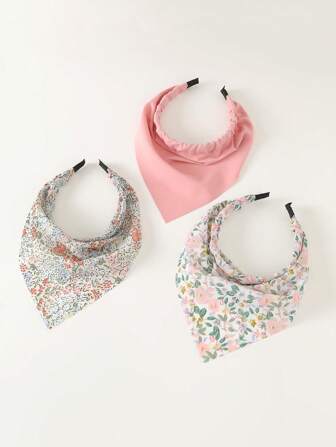 3 pièces de bandeaux pour femmes à imprimé fleur de marguerite, look minimaliste et élégant, convient pour le quotidien, les vacances et les occasions de fête