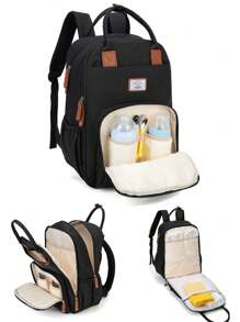 Diaper Bag Backpack Baby Bag, Baby Girl Boy Diaper Bag For Dad Mom With Pad, 16 Pockets, Pacifier Case, Large Diaper Bag Unisex For Travel