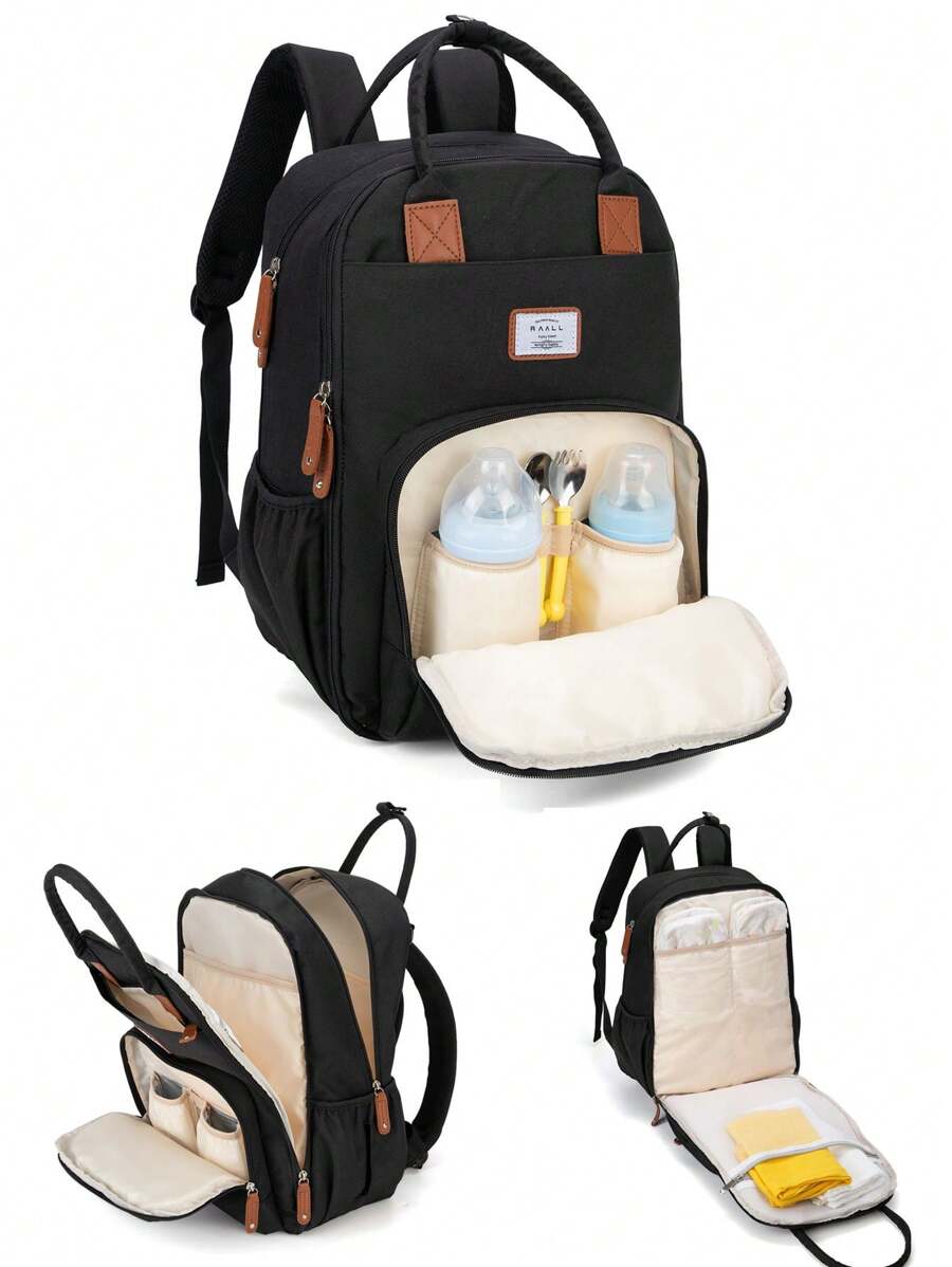 Diaper Bag Backpack Baby Bag, Baby Girl Boy Diaper Bag For Dad Mom With Pad, 16 Pockets, Pacifier Case, Large Diaper Bag Unisex For Travel