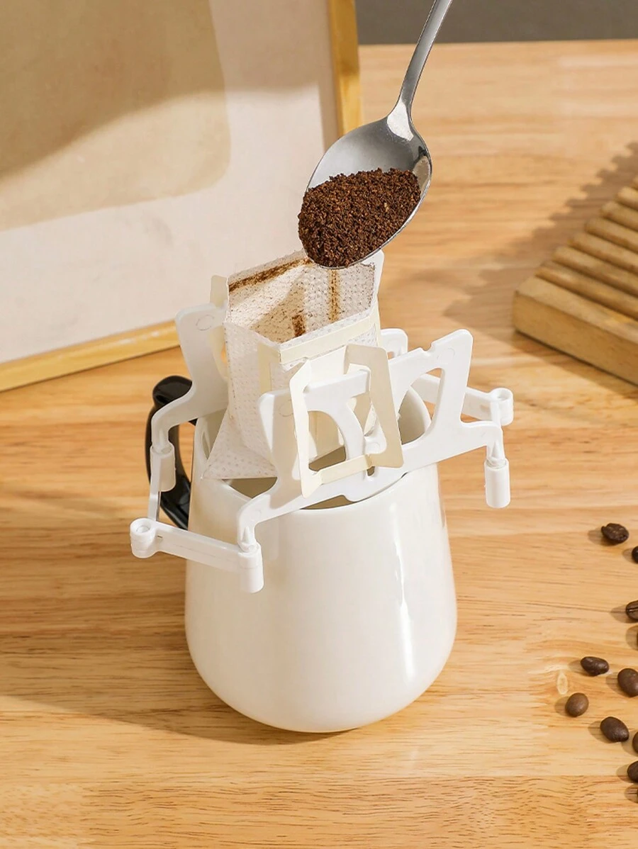 1 pieza Soporte colgante para filtros de café, Accesorio plegable para goteo de café de preparación en vertido