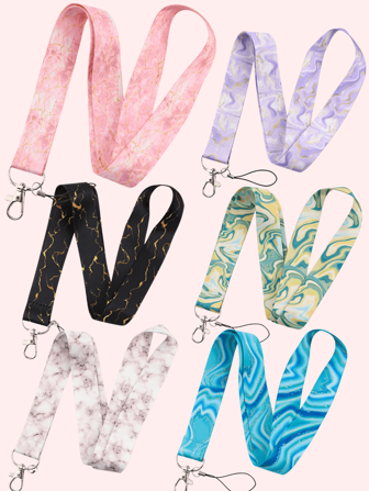 1 件大理石纹挂绳，适用于手机挂绳、游戏机挂绳、相机挂绳、证件挂绳、门禁卡、交通卡、工作证、场地证件、音乐会、鸡尾酒会等。非常适合送给男朋友、女朋友、家人、医生、护士、派对礼物、手机装饰、圣诞礼物等。汽车配件、包饰、背包、学校背包、可爱哥特风、Y2K