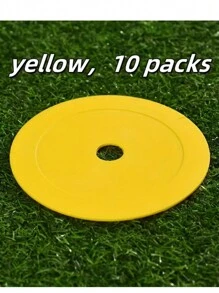 10 piezas/20 piezas Marcadores planos para suelo, conos de entrenamiento de fútbol, vallas de entrenamiento, suministros de entrenamiento de velocidad y agilidad, artículo imprescindible para volver al colegio y festivales deportivos