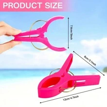 8/4/1 pieza Pinza grande para toalla de playa, pinza para silla de playa, pinza de plástico, pinza para toalla y silla de playa de crucero, percha, pinza antiviento para silla y pinza para secar edredones - Pinzas de plástico para uso en exteriores para evitar que sus toallas se vuelen, ropa de playa, primavera, minimalista, tops de verano