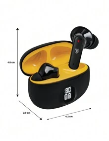 Honey Bee Special Edition Kaiser Bluetooth 5.3 Multifunction Buttons Rechargeable Headphones - Black - View 7