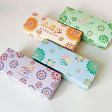 4pcs Rectangular Candy Box Gift Box Ramadan Kareem Candy Box, Eid Mubarak Party Gift Box - Multicolor - View 4