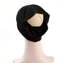 2pcs Women's Soft & Lightweight Tubular Plain Colored Bandana Beanie Hats