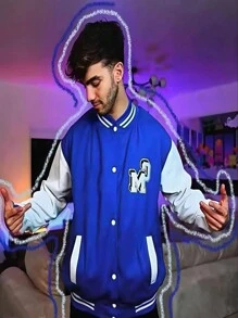 Sudadera infantil beisbolera diseño de club misteriosos Fede tela premium  para niño o niña tallas 4 a 14 años color azul Vigevani - Multicolor - Ver 1