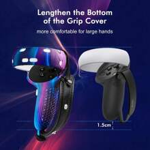 Accessories For Oculus Quest 2, VR Accessory Set For Meta Quest 2, Include Controller Grip Leather Cover, VR Shell Cover, Face Cover, Lens Cover And 10PCS Disposable Eye Cover