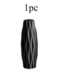 1 pieza Jarrón decorativo para interior y exterior, jarrón de flores de unicolor de plástico, macetero adecuado para flores frescas o secas, arreglo floral creativo para flores artificiales, irrompible, adecuado para jardín exterior, decoración del hogar, arreglo floral de tulipanes, flexible, excelente para jardín, sala de estar, cocina y balcón, bodas, fiestas, días festivos, regalo del Día de la Madre, decoración del hogar, jarrón, decoración central, decoración de mesa, decoración de ramas, regalo navideño