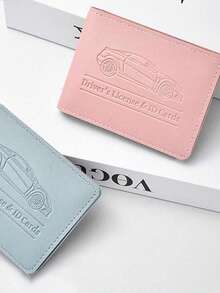 8-Slot Automobile Driving License Card Holder Wallet Case For Men & Women, Can Fit Driving License, Vehicle Registration Card, And Bank Cards - Multicolor - View 2