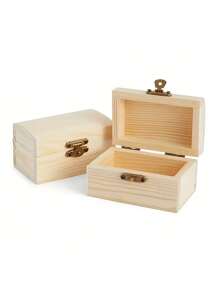 Personalize Name & Date Wooden Memory Keepsake Jewelry Box Rectangle Boxes With Lids, For Anniversary, Wedding, Memory, Birthday, Valentine's Day, Grandma Mother's Day, Keepsakes, And Home Decor Gift Compact & Easy Assembly For Jewelry Storage And Creative Projects, Multi-Functional, Adjustable, , Ornamental, Reusable, Exquisite, Adorable, High-Quality, Modern, Colorful, Cute, Comfortable, Stylish, Custom, Personalized, Unique, Ideal Gifts For Him, Ideal Gifts For Her, Home Refresh - Multicolor - View 4