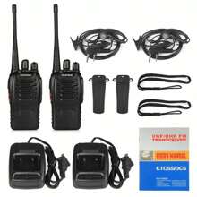 2 Baofeng Bf-888s Uhf Radios With Hands-Free Set-2 - 黑色 - 查看 10