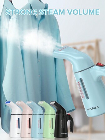 PANCERKA جهاز بخار الملابس PANCERKA قطعة واحدة، مزيل الثنيات المحمول باليد، سعة كبيرة 120مل، جهاز بخار ملابس 700 واط، بخار نافذ قوي، يزيل الثنيات، للاستخدام المنزلي والمكتبي والسفر