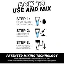 HELIMIX 2.0 Vortex Blender Shaker Bottle Holds Upto 28oz |   No Blending Ball Or Whisk |   USA Made |   Portable Pre Workout Whey Protein Drink Shaker Cup |   Mixes Cocktails Smoothies Shakes |   Top Rack - 白色 - 查看 3
