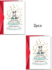 1pc Fun Birthday Card, Send Him Her, Dog Humor Birthday Card, Cute Dog Birthday Card, Dog Owner Birthday Card, Dog Happy Birthday Card To You