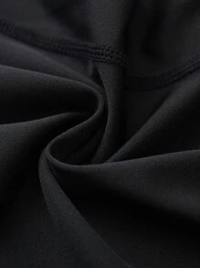 Men's Solid Sports Leggings, Active Quick Drying High Stretch Breathable Sports Compression Pants For Outdoor Running Training