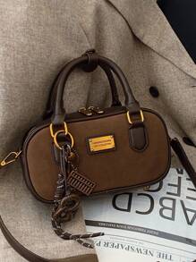 Bolso de bolos vintage, nueva bolsa de mano cruzada de moda, elegante bolso de mano de oficina para señora