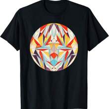 Retro Circle Abstract Geometric Minimalist T-Shirt