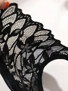 3pcs/Set Solid Color Lace Trim Low Waist Sexy Romantic Summer Ladies Thong Panties