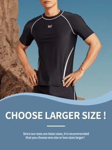 Top de maillot de bain pour hommes 361, élastique, séchage rapide, surf, sports de plage, activités extérieures (une ou deux tailles plus grandes sont plus recommandées), hawaïen