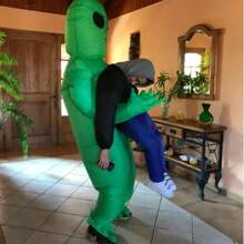 Aufblasbares Kostüm für Erwachsene, aufblasbares Alien Halloween Kostüm, aufblasbares Alien-Entführungs-Kostüm, lustiges aufblasbares Halloween-Kostüm