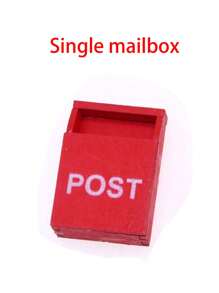 7-Piece 1:12 DIY Simulated Mailbox Set, Home Decoration, Room Decoration, Doll House Outdoor Door Miniature Scene Decoration, Party Gift, Miniature Doll House, Miniature Decorative Doll House, Bedroom Ornaments Birthday