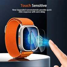 3 件/套，兼容 Apple Watch Ultra 2 49 毫米手表屏幕保护膜 [超清晰] Apple Watch Ultra / Apple Watch Ultra2 49 毫米 3D 曲面软智能手表保护膜（非玻璃）[超防碎] - 無色 - 查看 5