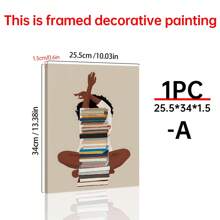 1pc Art, African American Wall Art, Black Art Print, Printable Wall Art, Black Wall Art, Wall Decor, Modern Canvas Wall Art, Posters For Room, Room Decoration Stuff, Home Decor ,Room Decor Aesthetic, Western Decor, Bathroom Kitchen Living Room Bedroom Office Decor