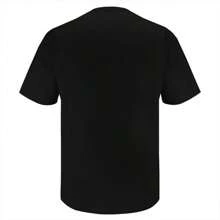 Redd Ghetto Superstar Graphic T-Shirt, 100% Cotton Crew Neck Tee, Casual Sports Style, All-Season Short Sleeve Pullover With Printed Design, Regular Fit Knit Fabric Top For Adults - 黑色 - 查看 7