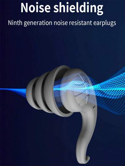 Noise-Proof Ear Plugs For Sleeping-4 Pairs Reusable Soft SiliconeNoise Block Earplugs For Sound Proof, 40db Noise Reduction Earplugfor For Sleeping, Snoring, Studying, Concerts, Noise-Proof AndHearing Protection, Swimming Earplugs