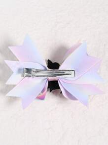 1 件装女孩独角兽蝴蝶结发夹，布艺鳄鱼夹蝴蝶结发夹，可爱发饰，适合女孩最好的朋友派对礼物 - 蝴蝶結髮夾 - 查看 7