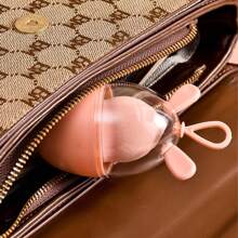 Set de 9 esponjas de maquillaje mini y 1 caja de almacenamiento con tapa - para base de líquido, polvo y crema, dispensador visual de herramientas de maquillaje lindas