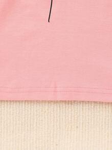 3 stuks/set meisjes mode casual vlinder grafische gebreide ronde hals lange mouw t-shirt, geschikt voor bovenkleding, lente en herfst