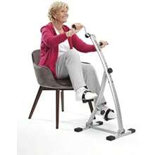 BI-PEDALER Folding Exercise Bike Foot Pedal Exerciser Indoor Training Mobility Aid - Silver1 - View 5