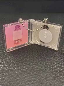 Acrylic Keychain, Vinyl Record Box, Celebrity Album, Concert Merchandise - DIY Pendant, Bag Charm, Earphone Charm, Mini CD Case Album Pendant Keychain, DIY Acrylic Keychain, Fan Supportive Commemorative Album Mini Pendant, Birthday Party Gift - Multicolor - View 10