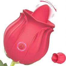 1pc Clitoral Licking Tongue Rose Sex Toy Vibrator Stimulator For Women, Vibrating Rose Adult Women Couples Sex Toys With 10 Modes, Female Mini Clitoris Nipple Vibrator For Woman Her Pleasure - Clitoris Vagina Pussy Pump Tongue Vibrators For Women Quick Sexual Pleasure, Female Couple Sex Toy & Games