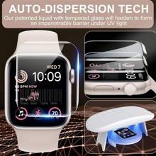 2 pezzi/set Pellicola protettiva per schermo a copertura totale da 46 mm, compatibile con Apple Watch Series 10, senza bolle, alta definizione
