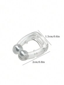 8 pièces de pince nasale magnétique anti-ronflement en silicone, un appareil de réduction du ronflement confortable pour les hommes et les femmes, livré avec un boîtier de rangement pour améliorer la qualité du sommeil, portable et adapté aux voyages en famille, et sert d'aide au soulagement du ronflement