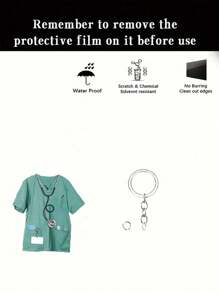 [Customer's Favorite] Nurse And Medical Personnel Acrylic Keychain - Christmas And Thanksgiving Perfect Gift, Suitable For Car Keys And Backpacks, Universal For All Seasons School Car Accessories Cute Goth Y2k Bag Accessories Lanyards With Id Holder Car Accessories Bag Charms - Multicolor - View 11