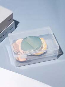 1 pieza Caja de plástico transparente multifuncional - Varios tamaños para organizar cuentas, manualidades, pintura de diamantes, auriculares, cables, cargadores, artículos de escritorio pequeños